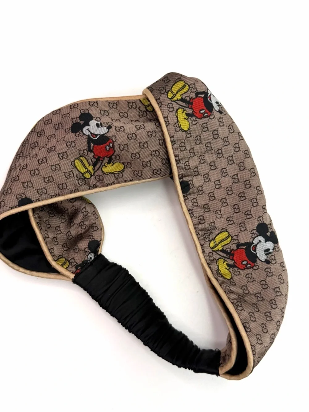 Gucci X Disney Brown Mickey Mouse Twist Knot Limited Edition Headband - Picture 5 of 9